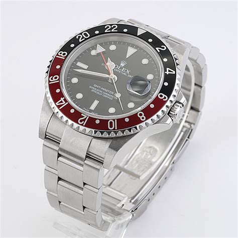 rolex gmt all black bezel|rolex gmt ii coke bezel.